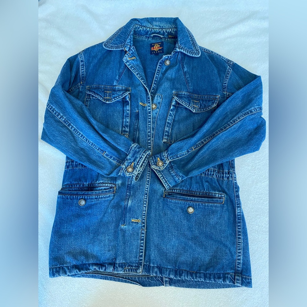 BLUE oversized JEAN JACKET